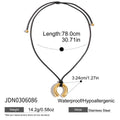 Starfish Twisted Stainless Steel Gold-Plated Necklace — alternate product view — jewelry finish and design detail
