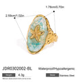 Stone Stainless Steel Ring in Gold-Plated — Elevated Essential — style detail — jewelry finish and design detail