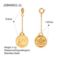 Gold-Plated Stainless Steel Pendant Necklace — Luminous Finish — jewelry detail — jewelry finish and design detail