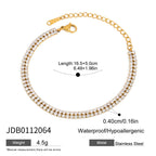 Jewelry Stainless Steel Stackable Bracelet Non-Fading Jewelry Tennis Chain