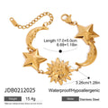 18K Gold-Plated Stainless Steel Star Bracelet — jewelry construction