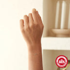 S925 Sterling Silver Double Circle Bracelet For Women Fashion