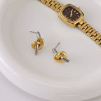 Original Knot Design Stainless Steel Earrings Non-Fading Jewelry for Women