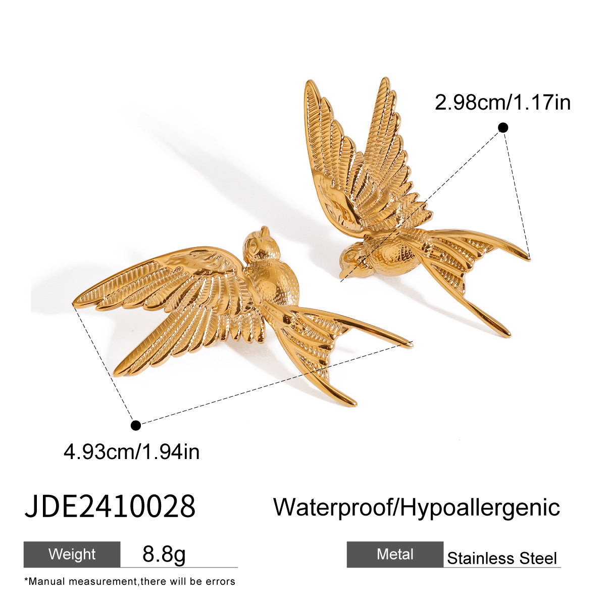 Stainless Steel Pearl Stud Earrings Star Earrings Earrings earrings Ornament