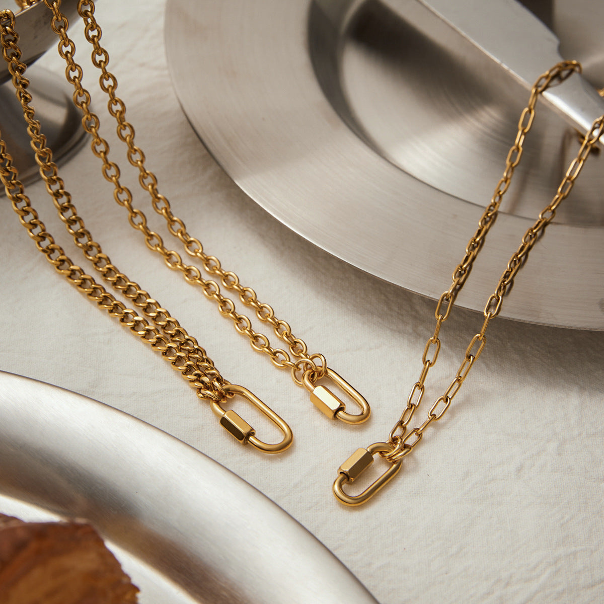 Stainless Steel diy Adjustable Necklace Choker Jewelry for Women