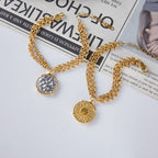 2H Original Coin Series Necklace Retro Bracelet Stainless Steel Jewelry