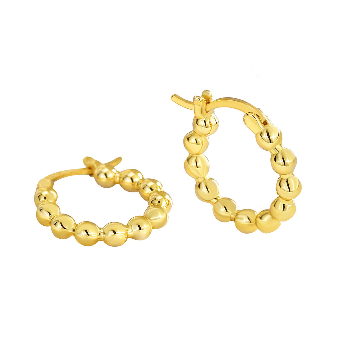 E0279Xiaoxiang Fashion Show Design Sense Simple New Earrings for Women Trendy Studs Hoops