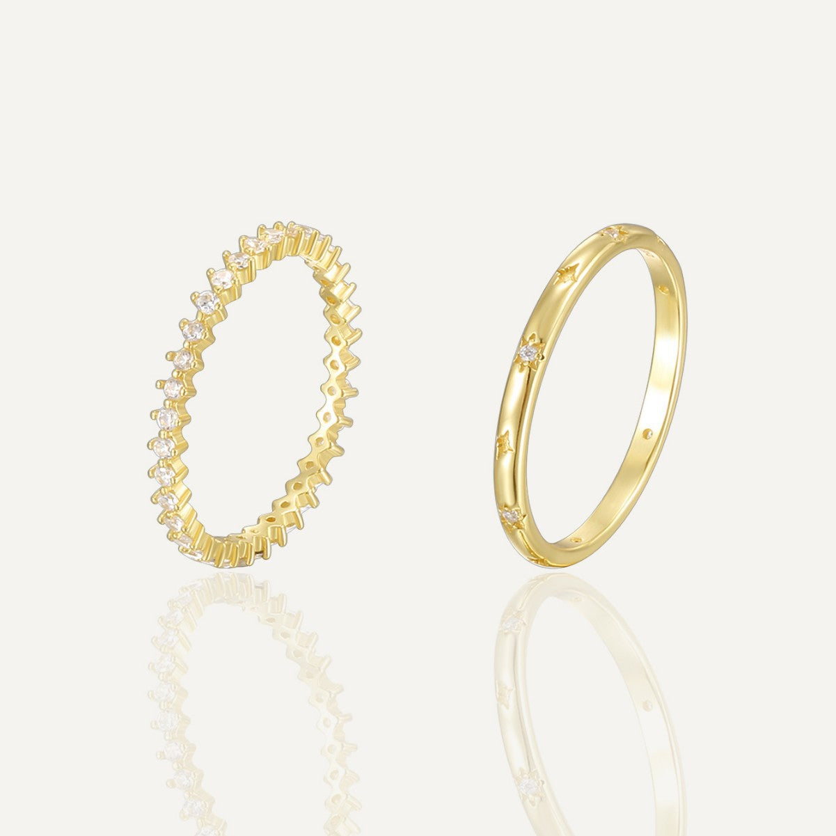 SR0050 S925Silver Line Full Diamond Couple Rings Fashionable