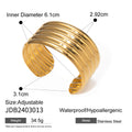 18K Gold-Plated Stainless Steel Bracelet — Refined Finish — product styling — jewelry finish and design detail