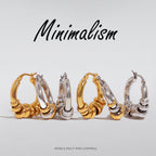 Stainless Steel Color Block Earrings for Women, Non-Fading Stud Earrings Jewelry