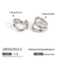Gold-Plated Stainless Steel Ear Cuff Earrings — alternate product view — jewelry finish and design detail