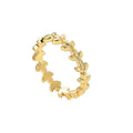 Gold-Plated Brass Leaf Ring for private-label fashion jewelry buyers