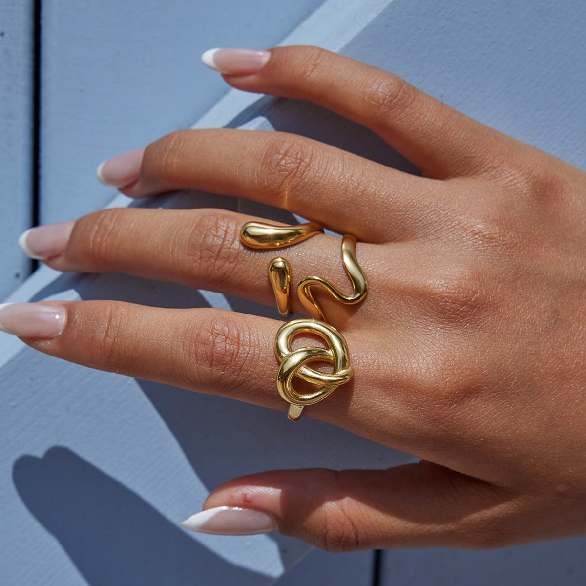 Love ring non-fading stainless steel jewelry for women