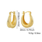 E0701 Minimalist Fashion Creative Asymmetric Earrings for Women Geometric Smooth Hollow Cool Ear Clips