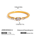 Bee Stainless Steel Gold-Plated Bracelet — material detail — jewelry finish and design detail