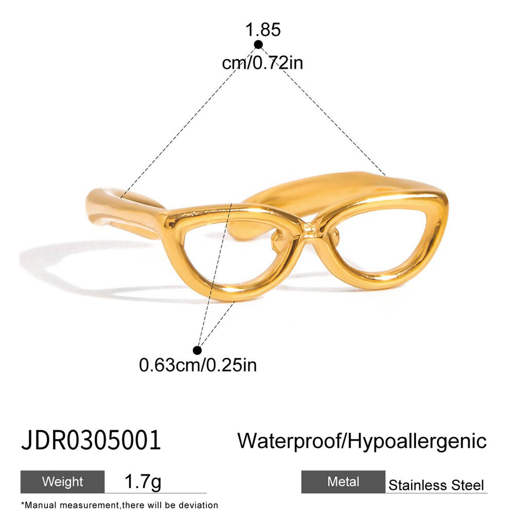 2H Jewelry Women's Stainless Steel Zircon Bracelet Ring Non-Fading Jewelry