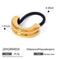 Sculptural 18K Gold-Plated Stainless Steel Hair Tie — additional product detail 27 — jewelry finish and design detail