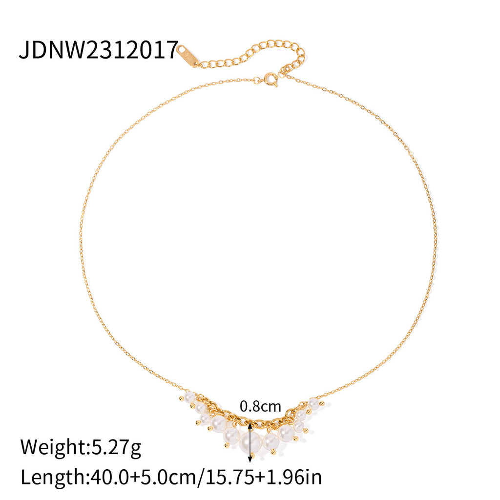 2H Necklace Accessories Collarbone Chain Non-Fading Jewelry Stainless Steel Accessories