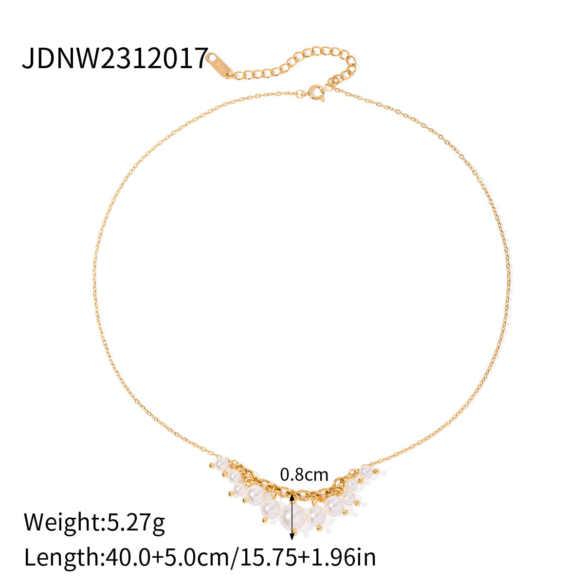 2H Necklace Accessories Collarbone Chain Non-Fading Jewelry Stainless Steel Accessories