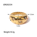Gold-Plated Brass Star Cubic Zirconia Ring styled for independent jewelry boutiques