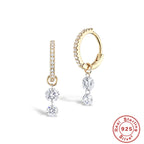 S925Sterling Silver Zircon Pendant Earrings Hot Selling Fashion Earrings Earrings