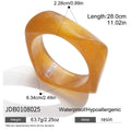 Resin Sculptural Stainless Steel Gold-Plated Bracelet — product styling — jewelry finish and design detail