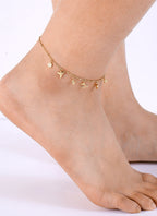 A0008 Fashion Retro Ocean Elements Heart Starfish Shell Conch Anklet Manufacturer In Stock
