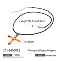 Gold-Plated Stainless Steel Necklace with Twisted Detail — additional product detail 33