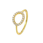 SR0032 S925Silver Hollow Ring for Women Minimalist Fashion Ring Jewelry