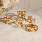 Ring Women Design Jewelry Non-Fading Accessories Stainless Steel Rings