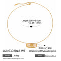 Gold-Plated Heart Minimalist Pendant Stainless Steel Necklace — detail view — jewelry finish and design detail