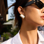 2H Agate Earrings Retro Earrings Stainless Steel 18k Ornament earrings