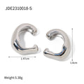 Ear Cuff in Gold-Plated Stainless Steel Earrings — Luminous Finish — detail view — jewelry finish and design detail