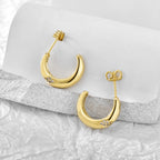 E0277 Earrings for Women C Diamond-encrusted Hoop Earrings for Women18K Zirconia Earrings Versatile Fashion