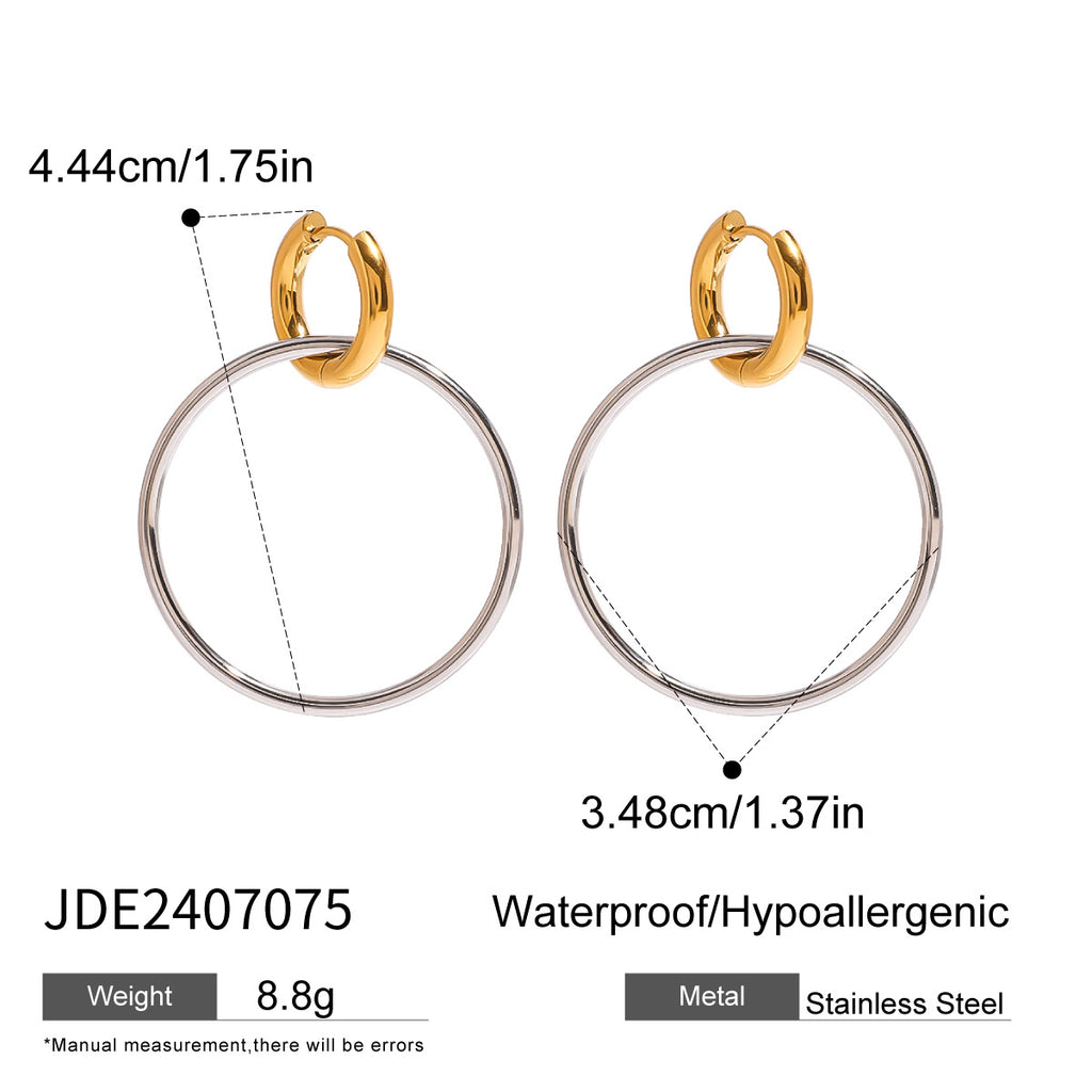Ring Non-Fading Jewelry Necklace Stainless Steel Earrings Vacation Accessories
