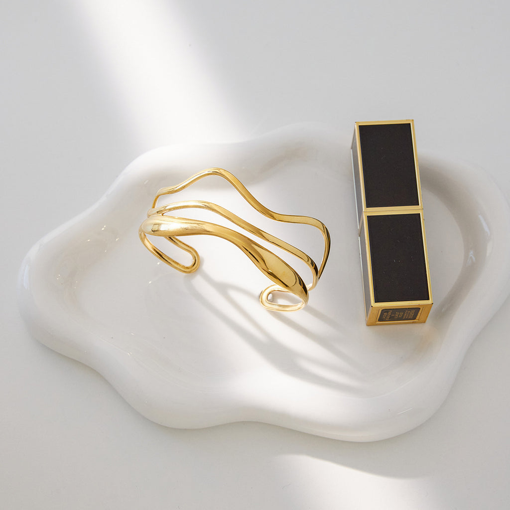 2H Bracelet that doesn't fade jewelry18k Gold Bracelet Stainless Steel Jewelry