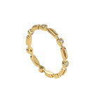 R0249 Simple Geometric Ring for Women Hollow Zircon Ring Fashion Women's Jewelry