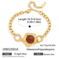 Modern 18K Gold-Plated Stainless Steel Bracelet — Timeless Profile — alternate product view — jewelry finish and design detail