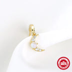 925Sterling Silver Star Earrings Ear Jewelry Studs Opal Earrings Jewelry for Women