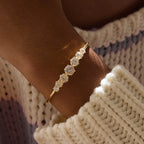 Zircon Bracelet Stainless Steel Jewelry for Women Non-Fading Accessories