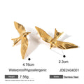 Cubic Zirconia Gold-Plated Stainless Steel Ring — Thoughtful Design — front detail — jewelry finish and design detail