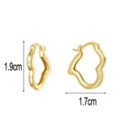 SE0269 S925Silver Japanese Korean Fashion Heart Earrings Trendy Simple Ear Clips