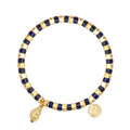 14K Gold-Plated Brass Shell Beaded Bracelet styled for independent jewelry boutiques — jewelry finish and design detail