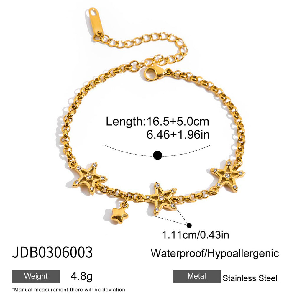 Stainless Steel Zircon Bracelet High Appearance Non-Fading Jewelry bracelet