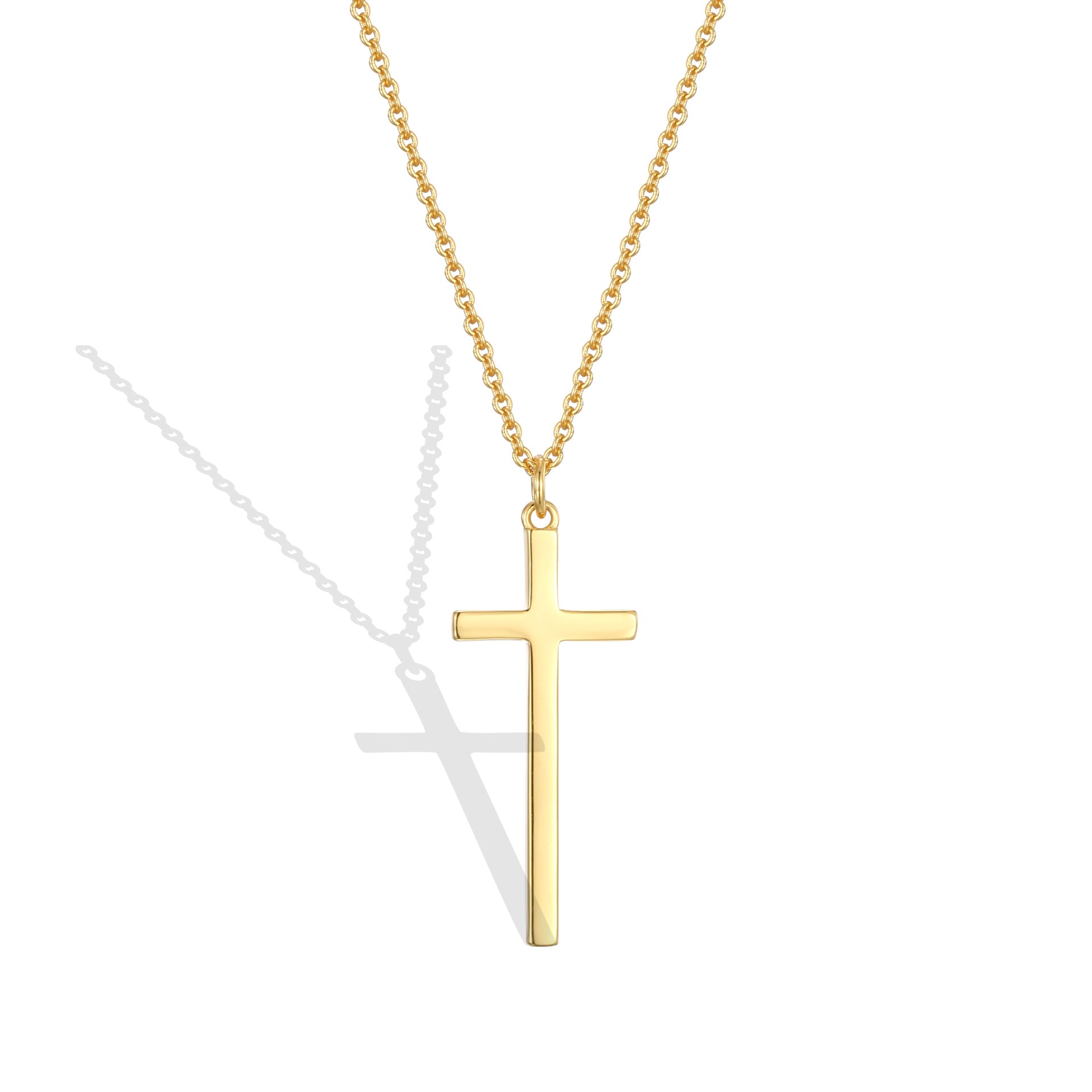 N0314 Cross Necklace American Style Men's Hip Hop Pendant Collarbone Necklace Trendy