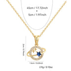 CYN0199 Planet Pendant Copper Necklace Design Pendant for Women Simple Personality Versatile