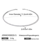 Stainless Steel Letter Necklace Diamond Clavicle Chain Necklace necklace