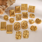 Stainless Steel Geometric Stud Earrings Earrings earrings