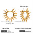 Stainless Steel Stud Earrings in Gold-Tone — Everyday Design for private-label fashion jewelry buyers