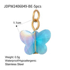 Stainless Steel Ocean Series Jewelry Accessories Heart diy Cross Pendant Necklace Pendant